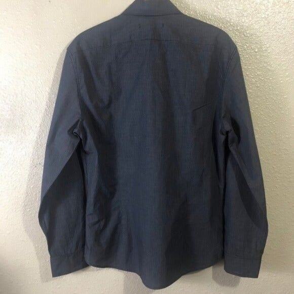 John Varvatos blue dress‎ shirt medium - Picture 6 of 7